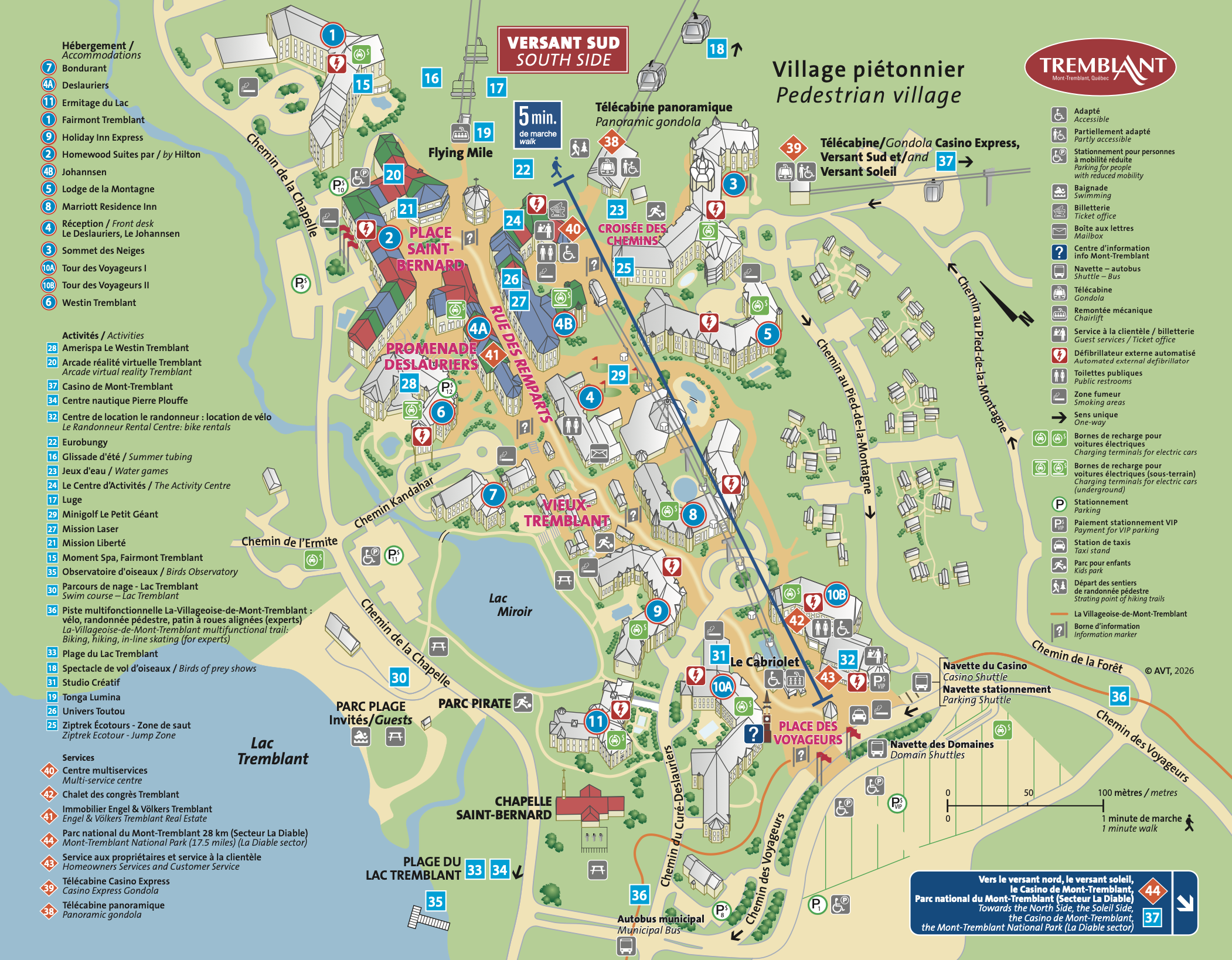 Map directions pour Tremblant