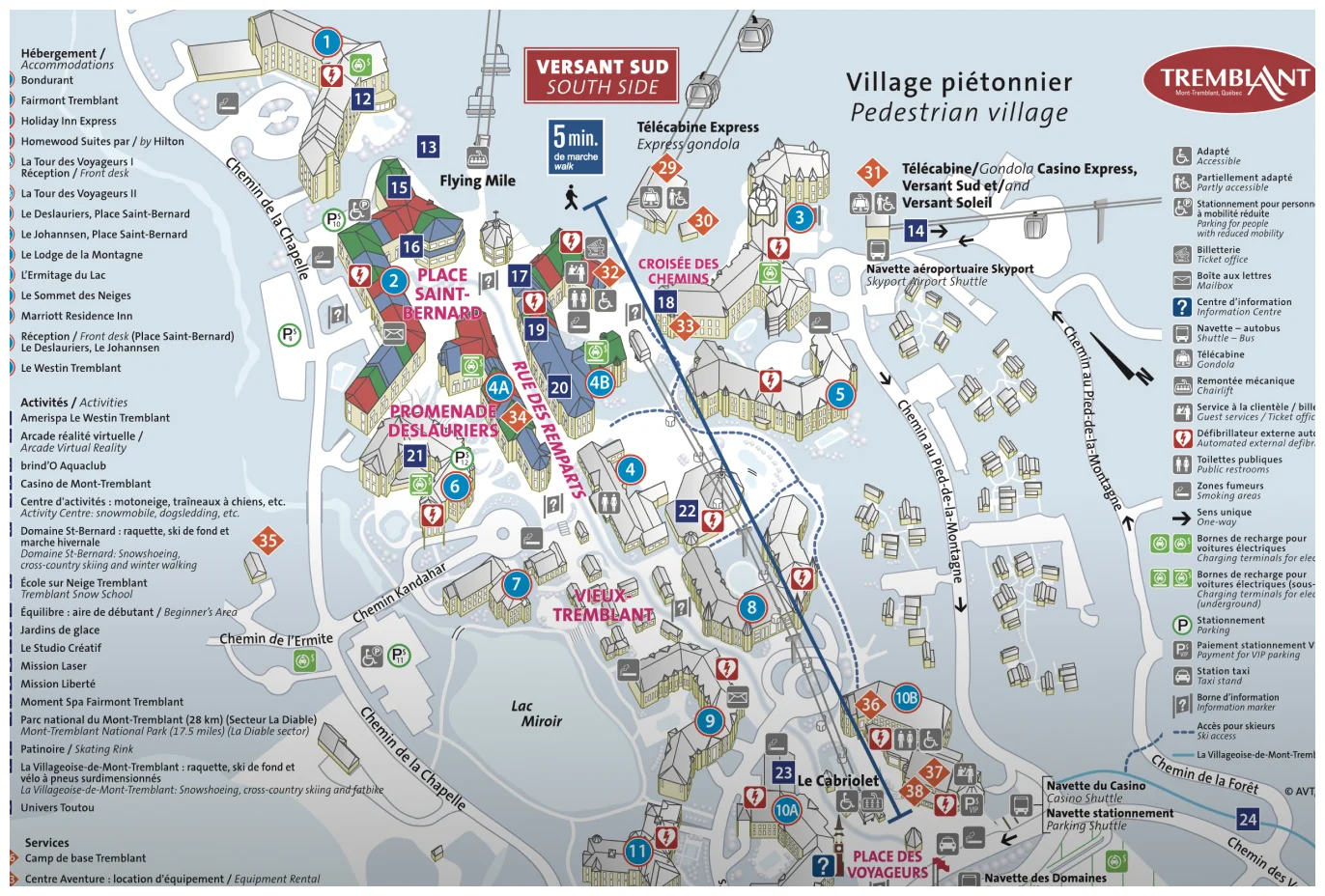 Map directions pour Tremblant